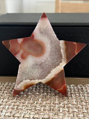 Smiling Druzy Agate Star